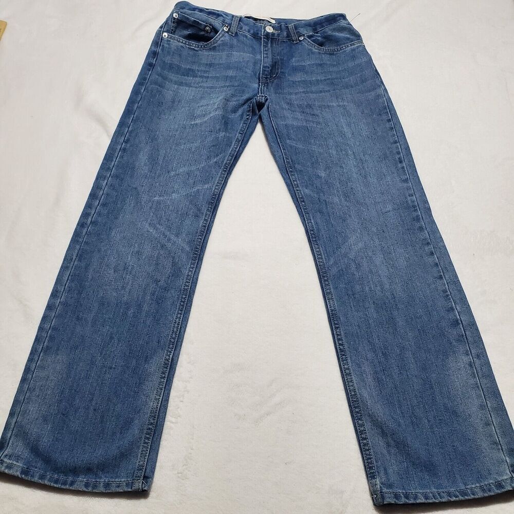 Levis 505 Women's Blue Jeans Stretch Denim • Size 18 Regular Tag Size 29x29